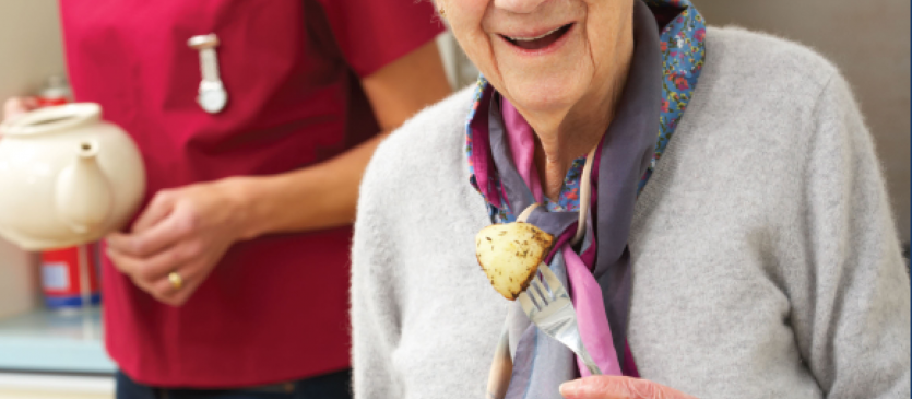 Senior Women eating