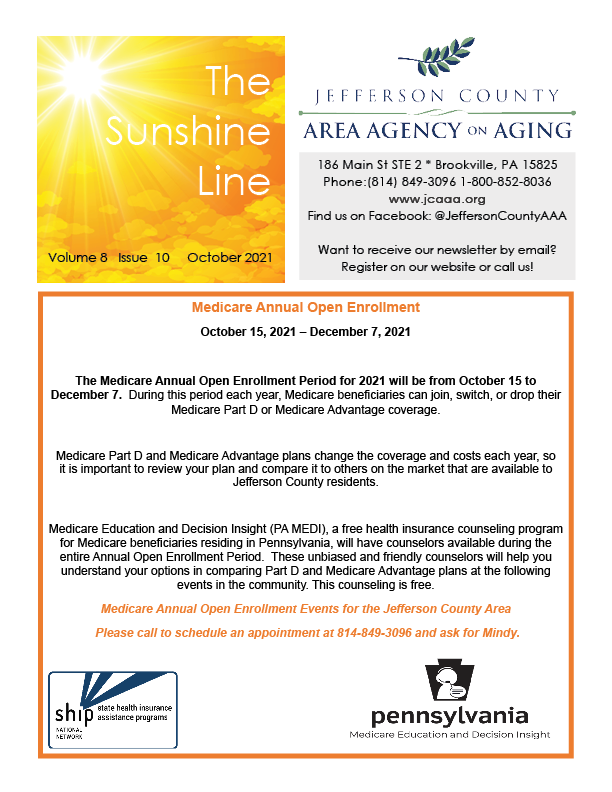 October Sunshine Line 2021