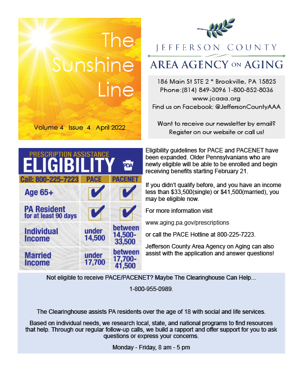 Sunshine Line April 2022