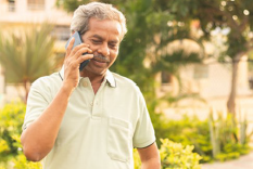 Man talking on cell phone