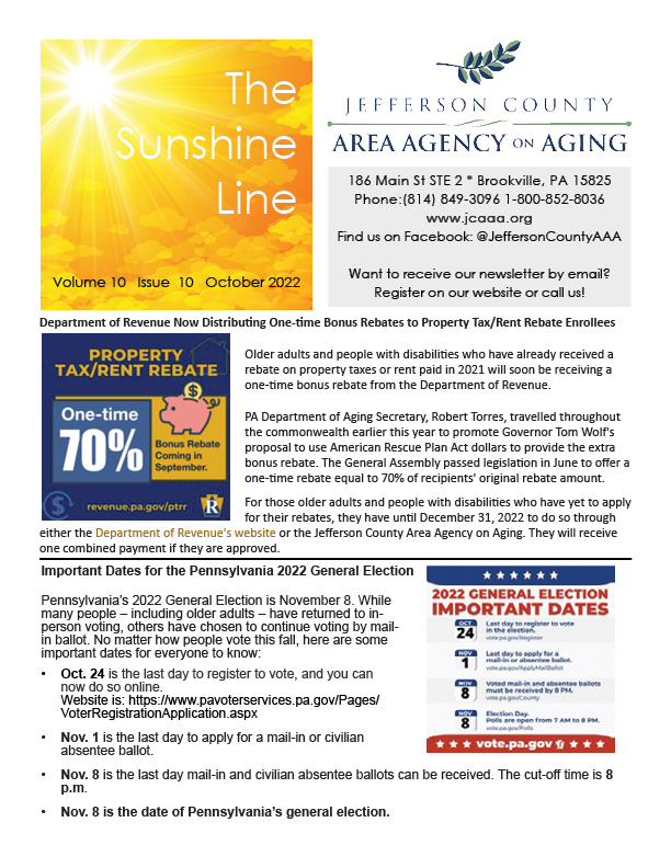 Sunshine Line October 2022