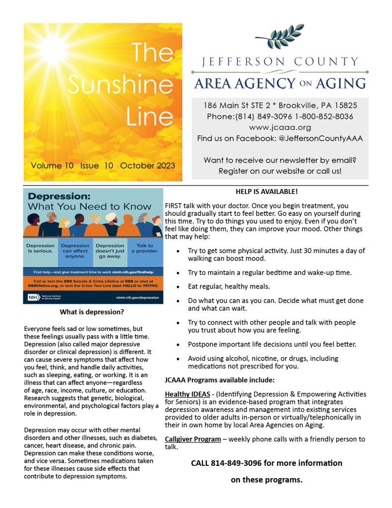 Sunshine Line October 2023