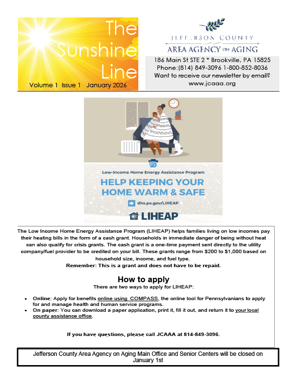 Sunshine Line January 2026