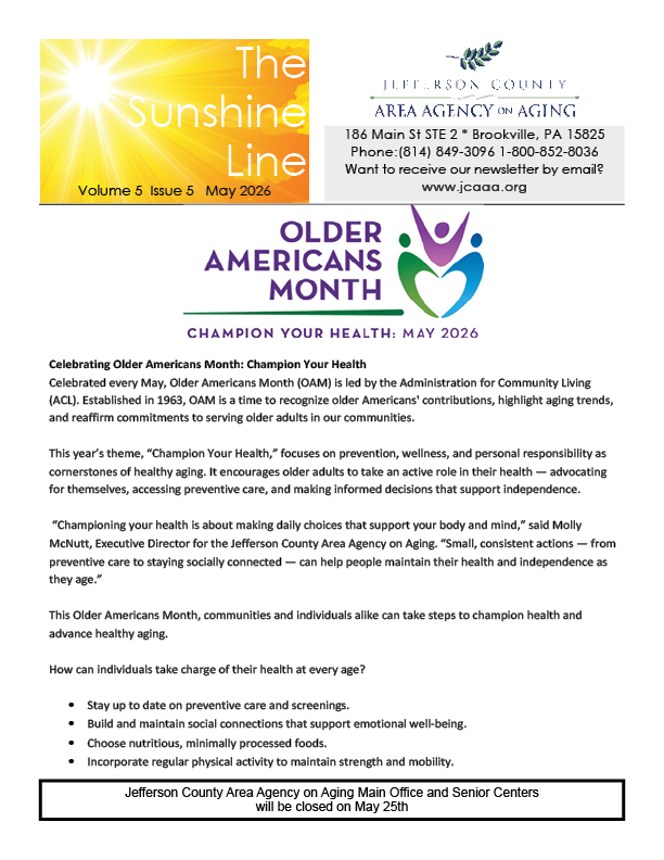 Sunshine Line May 2026