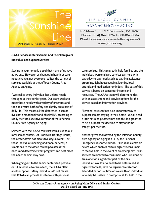 Sunshine Line June 2026